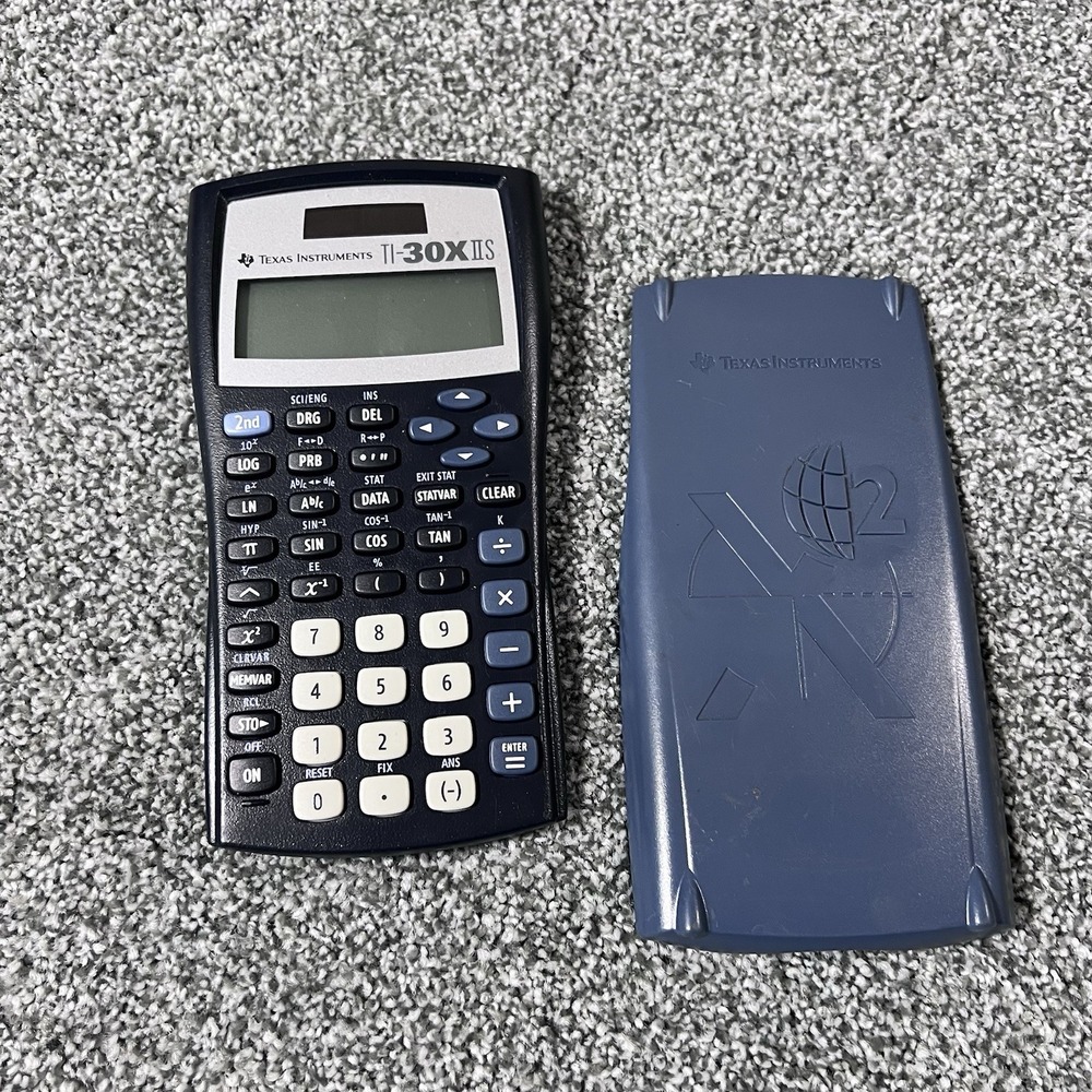 Texas Instruments TI-30X IIS Scientific Calculator Blue Dual Power Math Student
